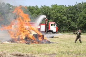Губернатор потушил «образцово-показательный» пожар 