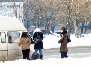 Днепропетровск: тест на морозоустойчивость  
