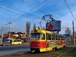В Днепропетровске забастовали водители трамваев