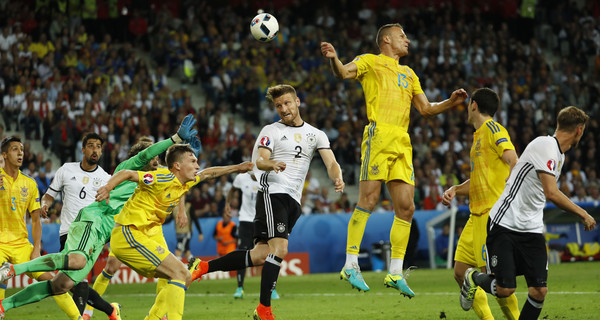 Матч Украина-Германия: главные кадры игры