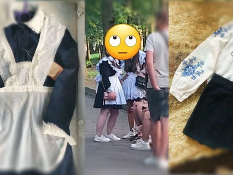В соцсетях разразился скандал из-за девушек в школьном наряде времен СССР в Черновцах