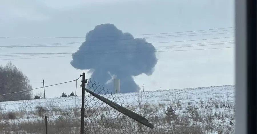 У Бєлгородській області впав російський військово-транспортний літак Іл-76