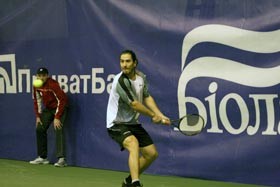 Зарубежные теннисисты сыграли в футбол с игроками «Днепра» 