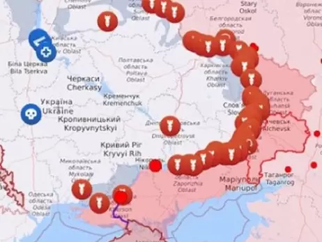 Карта боевых действий в Украине: 22.11.2023